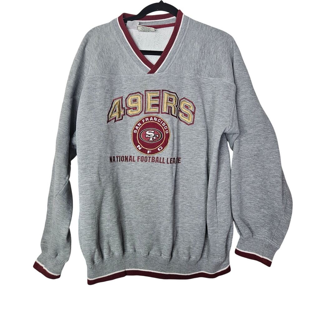 Vintage 90s Lee Sport San Francisco 49ers Embroidered Sweatshirt Casual Football